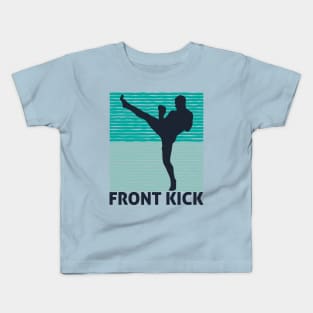 Cool kickboxing mma front kick Kids T-Shirt